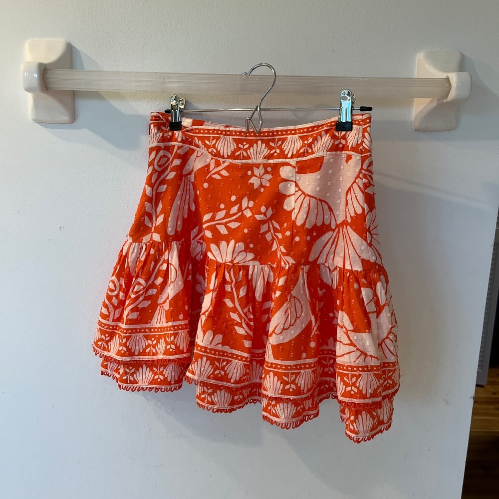 Farm Rio tiered mini skirt